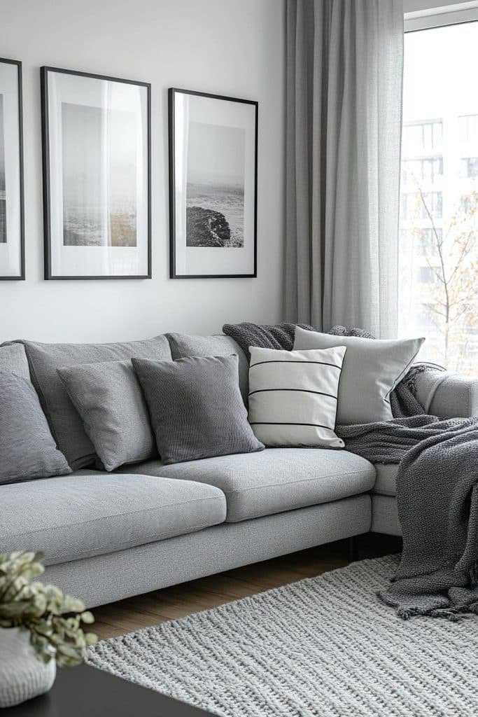 Crisp Grey and White