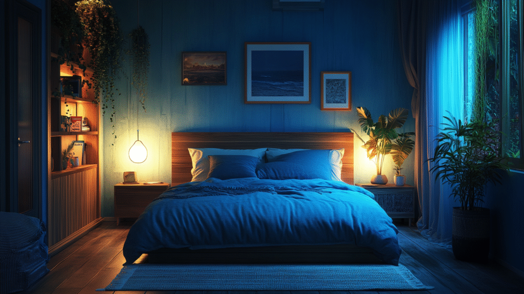 dark boho bedroom